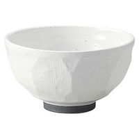 金正陶器 白玉粉引 ハマ錆巻5.5面取丼 28-338-118-wa51 1セット(3個)（直送品）