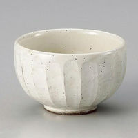 金正陶器 粉引面取4.5多用丼 28-339-238-te 1個（直送品）