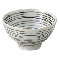 金正陶器 ラスター銀彩渦潮4.0変形丼 28-340-088-o 1セット(3個)（直送品）