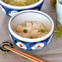 金正陶器 ダミ呉須赤絵花4.2丼 28-340-128-ka 1セット(3個)（直送品）