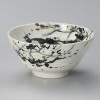 金正陶器 粉引墨吹5.0丼 28-340-358-yu 1セット(3個)（直送品）