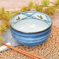 金正陶器 呉須巻錆点5.0丼 28-341-128-ne 1セット(3個)（直送品）