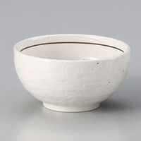 金正陶器 粉引ライン4.2腰張丼 28-342-108-ya 1セット(6個)（直送品）