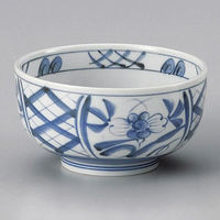 金正陶器 間取格子花5.0丼 28-342-288-to 1セット(6個)（直送品）