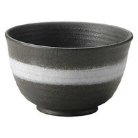 金正陶器 白吹黒水晶4.3多用丼 28-344-108-ro 1セット(3個)（直送品）