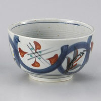 金正陶器 益子赤丸紋4.5京丼 28-344-118-te 1セット(3個)（直送品）