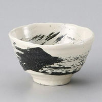 金正陶器 黒刷毛石目4.5丼 28-345-038-ta 1セット(3個)（直送品）