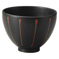 金正陶器 真黒マットノッポ丼 大 28-345-338-te 1セット(6個)（直送品）