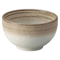 金正陶器 白柚子茶巻石目4.2丼 28-346-058-yu 1セット(6個)（直送品）