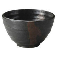 金正陶器 しののめ 黒 4.5丼 28-346-098-yu 1セット(6個)（直送品）
