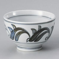 金正陶器 砥部風唐草4.5丼 28-345-158-yu 1セット(3個)（直送品）