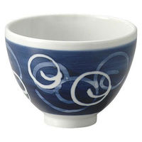 金正陶器 呉須抜き唐草4.5のっぽ丼 28-345-258-ne 1セット(3個)（直送品）