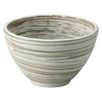 金正陶器 うず刷毛白釉 姫丼 28-347-068-i 1セット(6個)（直送品）