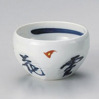 金正陶器 雪月花赤絵四角カット丼 28-348-038-o 1個（直送品）