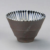 金正陶器 南蛮呉須十草4.5深丼 28-349-028-yu 1個（直送品）