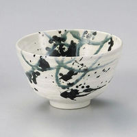 金正陶器 粉引墨吹4.5丼 28-350-048-yu 1セット(3個)（直送品）