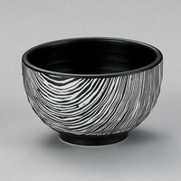 金正陶器 ゼブラブラック小丼 28-351-118-i 1セット(6個)（直送品）