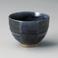 金正陶器 藍市松夏目姫丼 28-352-098-yu 1セット(3個)（直送品）