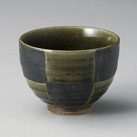 金正陶器 織部市松姫丼 28-352-078-yu 1セット(3個)（直送品）