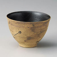 金正陶器 黒釉焼締姫丼 28-352-168-mi 1セット(3個)（直送品）