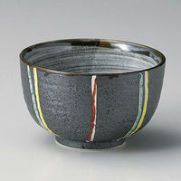 金正陶器 黒マット色十草4.0深ボール 28-352-158-te 1セット(3個)（直送品）