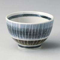 金正陶器 掻落二色十草3.8夏目丼 28-353-088-yu 1セット(6個)（直送品）