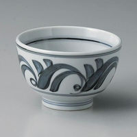 金正陶器 染唐草3.8夏目丼 28-353-108-yu 1セット(6個)（直送品）