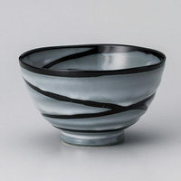 金正陶器 黒うず中平 28-364-418-to 1セット(6個)（直送品）