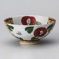 金正陶器 山茶花中平 28-364-218-ro 1セット(6個)（直送品）