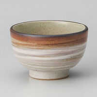 金正陶器 赤志野丸碗 28-365-038-to 1セット(6個)（直送品）