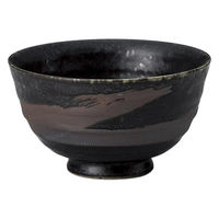 金正陶器 いぶし天目飯碗 28-365-108-ne 1セット(6個)（直送品）