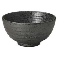 金正陶器 いぶし黒 六兵衛丸碗 小 28-365-168-ya 1セット(6個)（直送品）