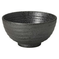 金正陶器 いぶし黒 六兵衛丸碗 大 28-365-158-ya 1セット(6個)（直送品）