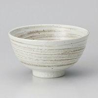 金正陶器 刷毛茶粉引丸碗 28-365-458-tu 1セット(10個)（直送品）