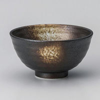金正陶器 黒伊賀白吹丸碗 28-365-448-tu 1セット(10個)（直送品）