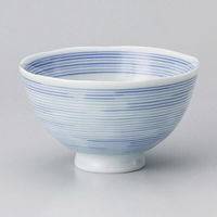 金正陶器 紺千筋飯碗小 28-366-628-ro 1セット(3個)（直送品）