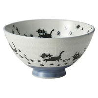 金正陶器 さんぽネコ 大平 28-367-158-i 1セット(6個)（直送品）