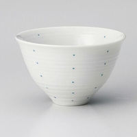 金正陶器 藍 ドット飯碗 (大) 28-367-358-yu 1セット(3個)（直送品）