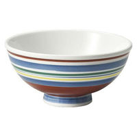 金正陶器 赤絵4色ライン中平 28-368-158-ro 1セット(6個)（直送品）