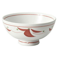 金正陶器 花紋赤毛料 28-368-238-a 1セット(6個)（直送品）