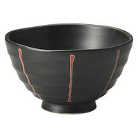 金正陶器 真黒マット厚口中平 28-369-418-te 1セット(6個)（直送品）