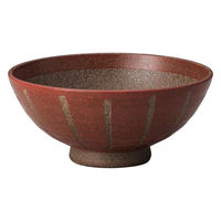 金正陶器 赤十草中平 28-372-338-ro 1セット(6個)（直送品）