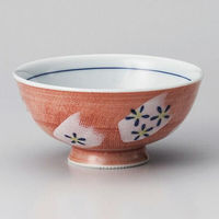 金正陶器 赤花かすみ中平 28-372-368-a 1セット(6個)（直送品）