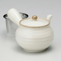 金正陶器 粉引 新型六兵衛急須 450cc 28-395-168-ha 1個（直送品）