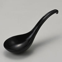 金正陶器 黒釉 大レンゲ 28-413-258-su 1セット(6個)（直送品）