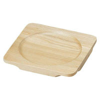 金正陶器 白木正角木台 D直径145 28-417-258-waC 1個（直送品）