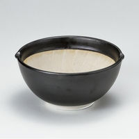 金正陶器 黒マット 4.2スリ鉢 28-418-198-ho 1セット(3個)（直送品）