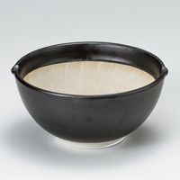 金正陶器 黒マット 6.5スリ鉢 28-418-178-ho 1個（直送品）