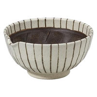 金正陶器 錆十草 片口6.0鉢 28-419-018-yu 1個（直送品）