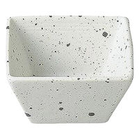 金正陶器 白斑点 三本線 11cm角小鉢 28-420-038-wa 1セット(6個)（直送品）